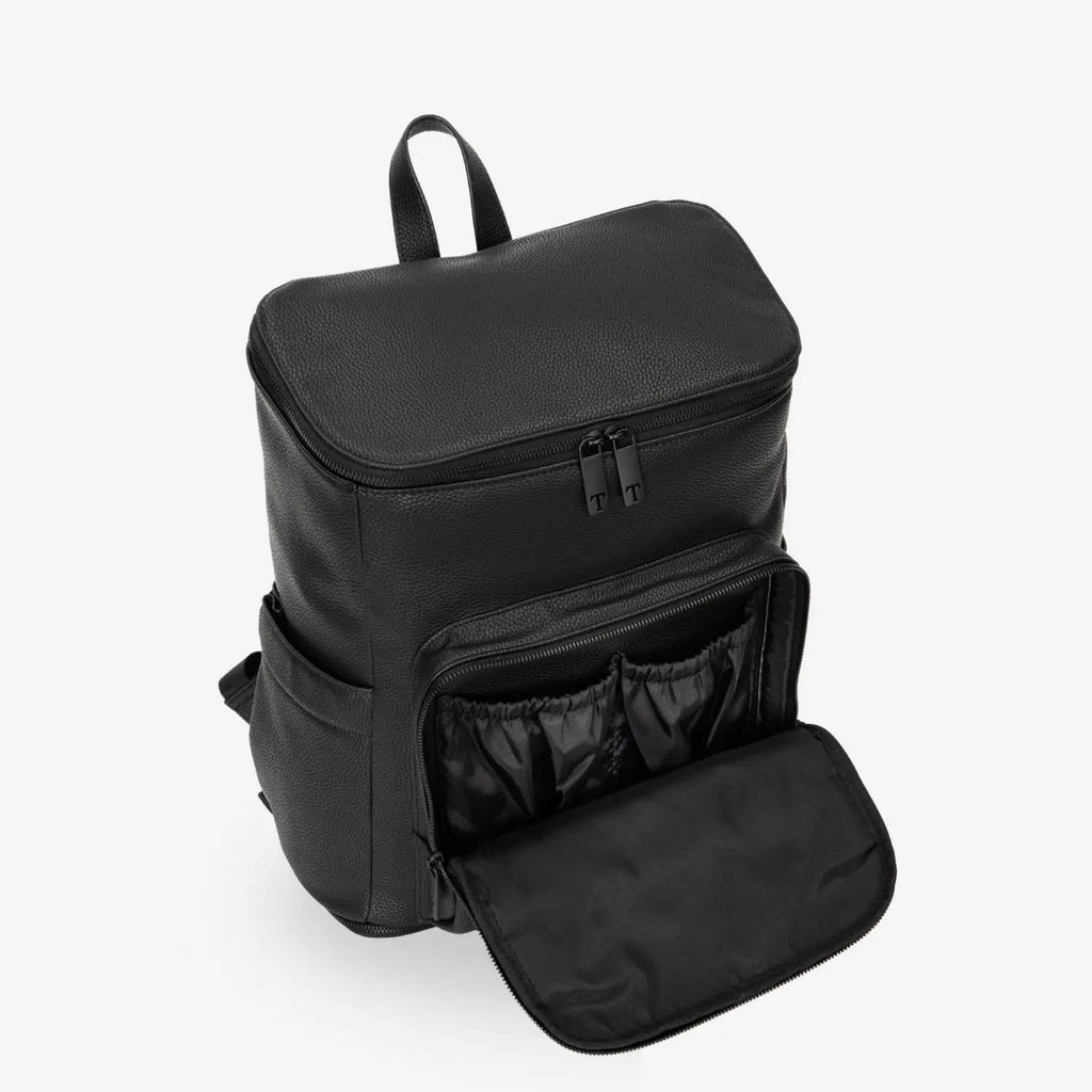 The Nappy Bag Backpack (Black / Black)