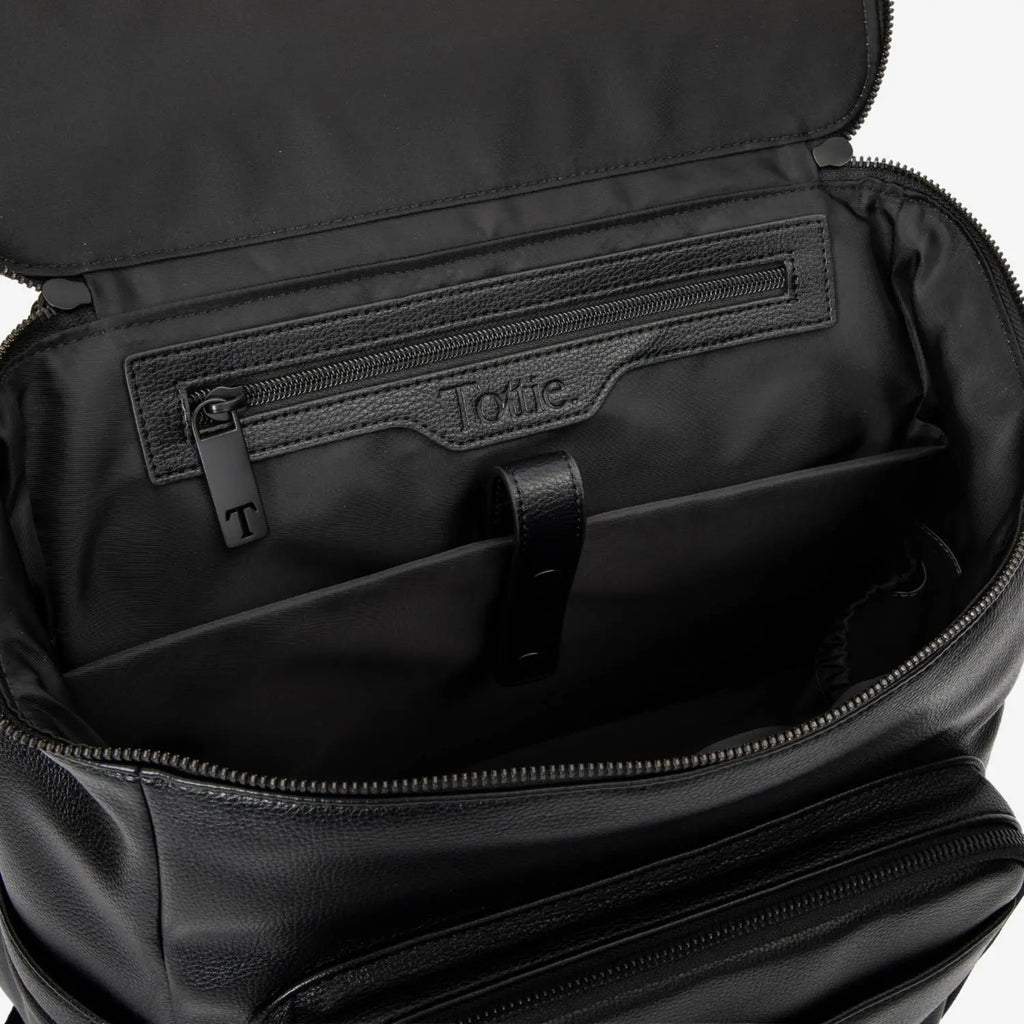The Nappy Bag Backpack (Black / Black)