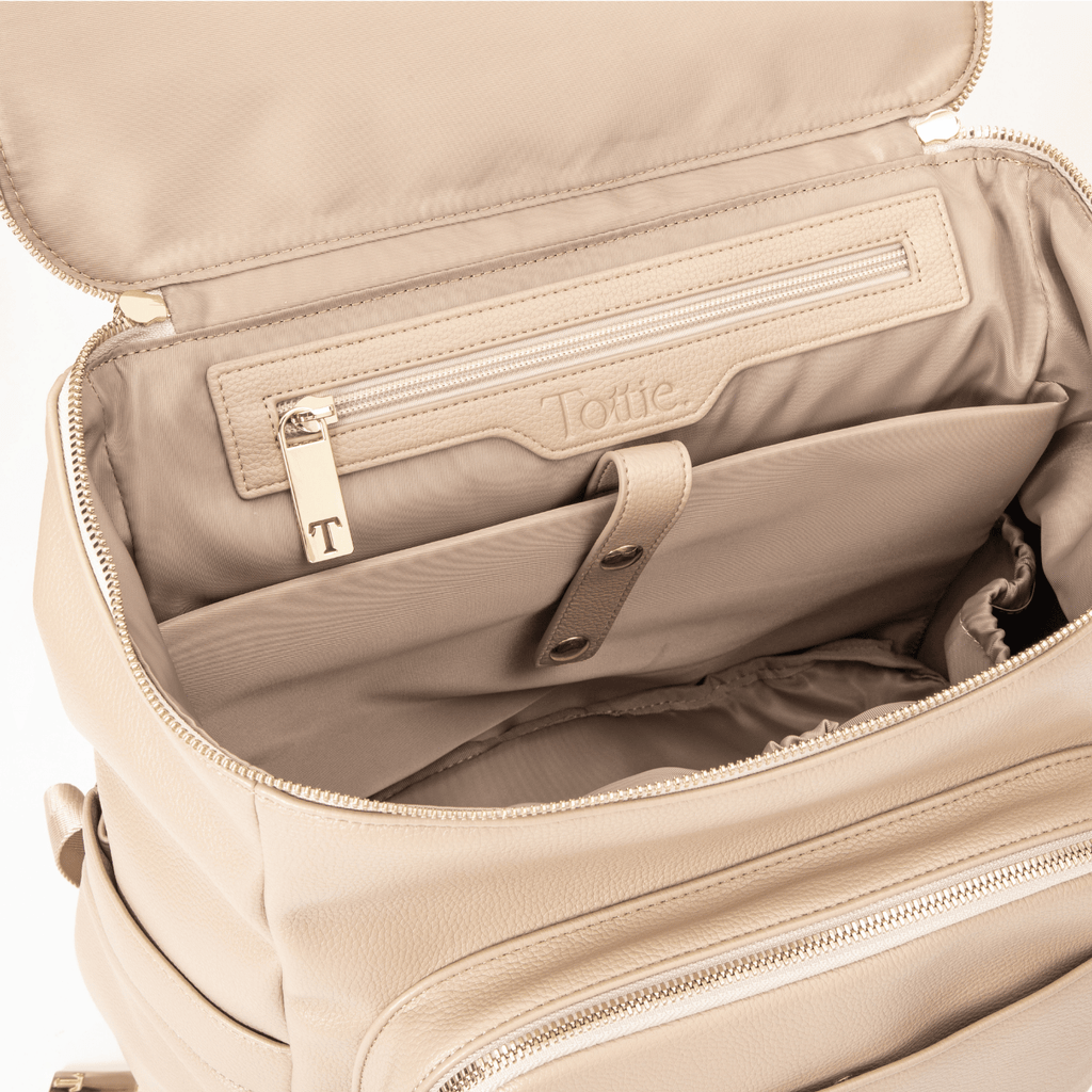 The Nappy Bag Backpack (Stone)