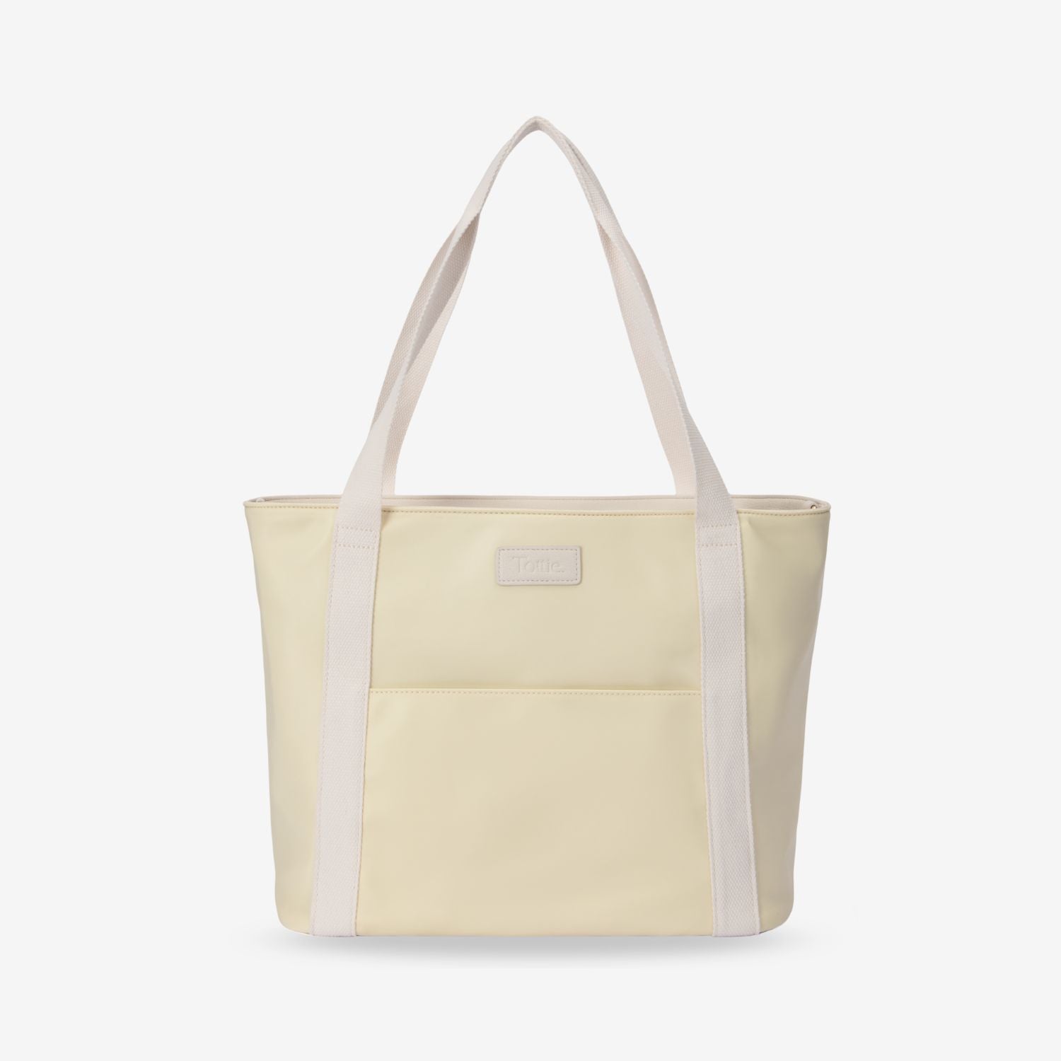 The Nylon Tote Bag (Butter Yellow / Cream)