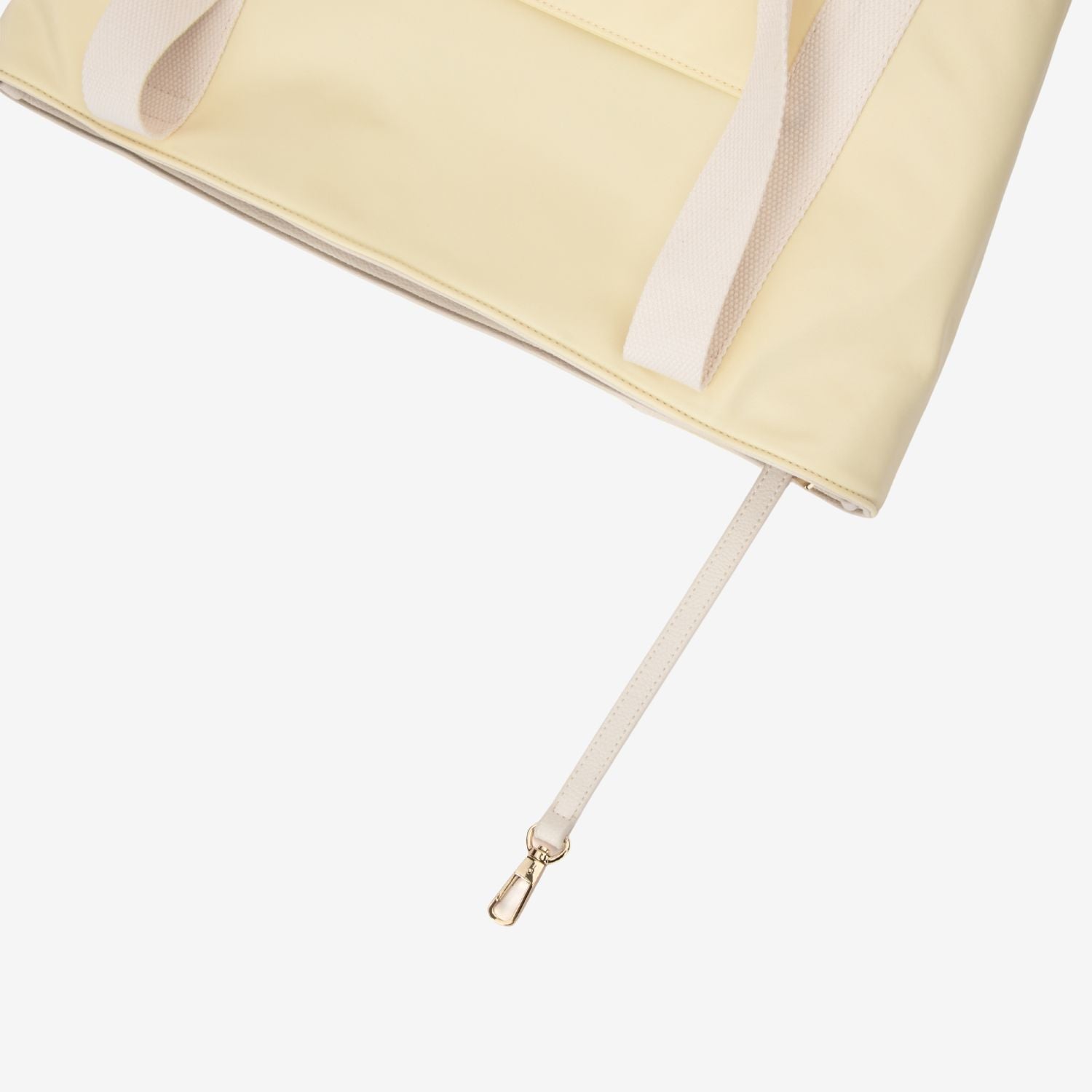 The Nylon Tote Nappy Bag (Butter Yellow/Cream)