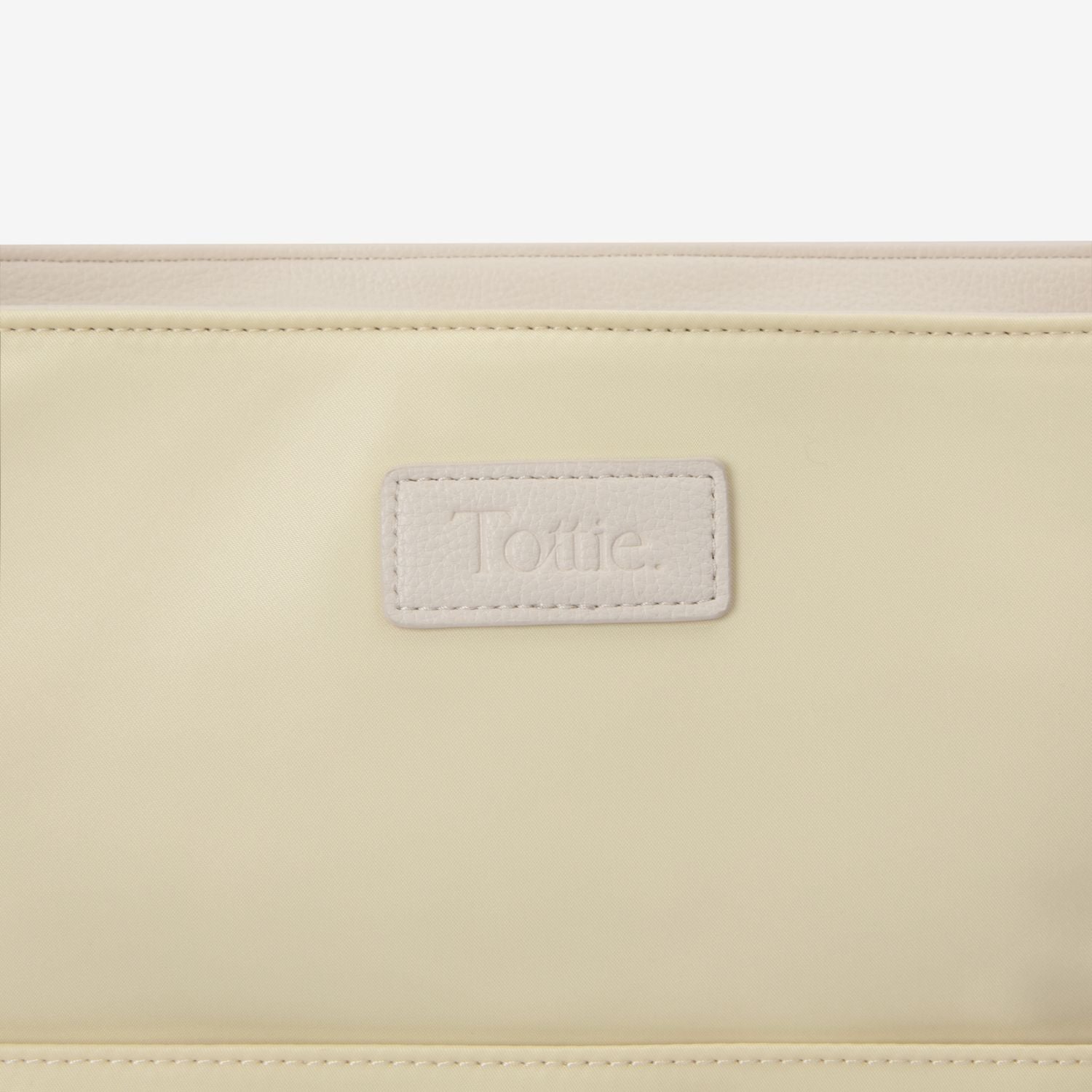 The Nylon Tote Nappy Bag (Butter Yellow/Cream)