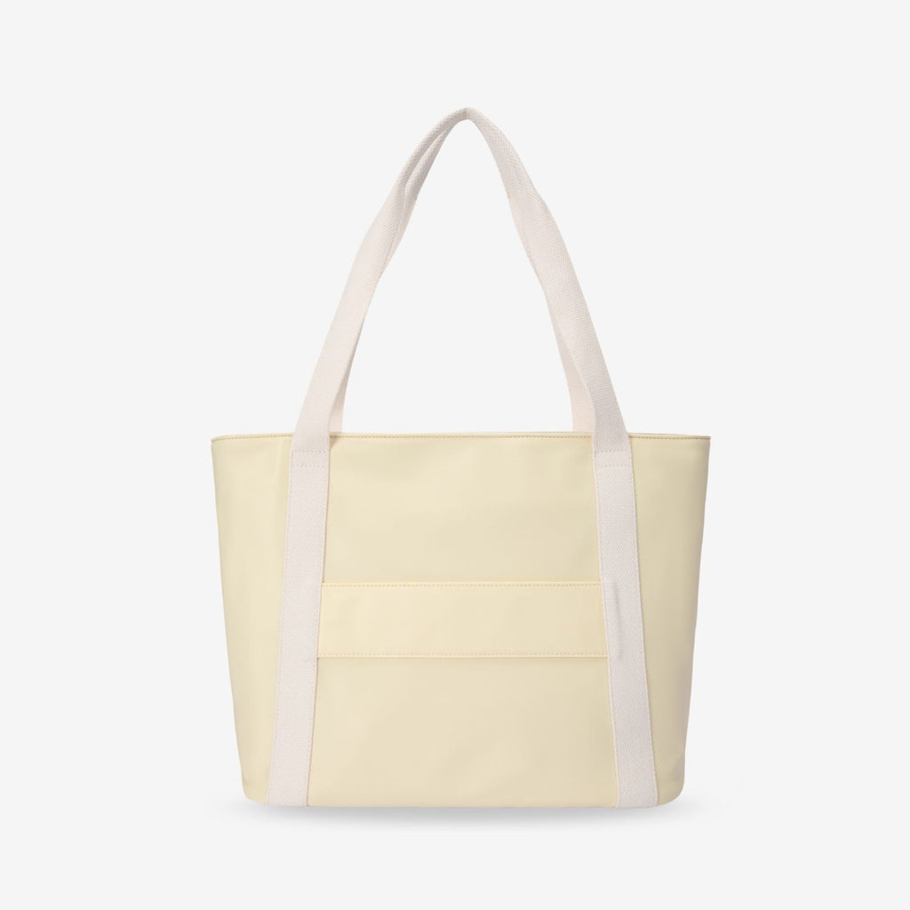The Nylon Tote Bag (Butter Yellow / Cream)