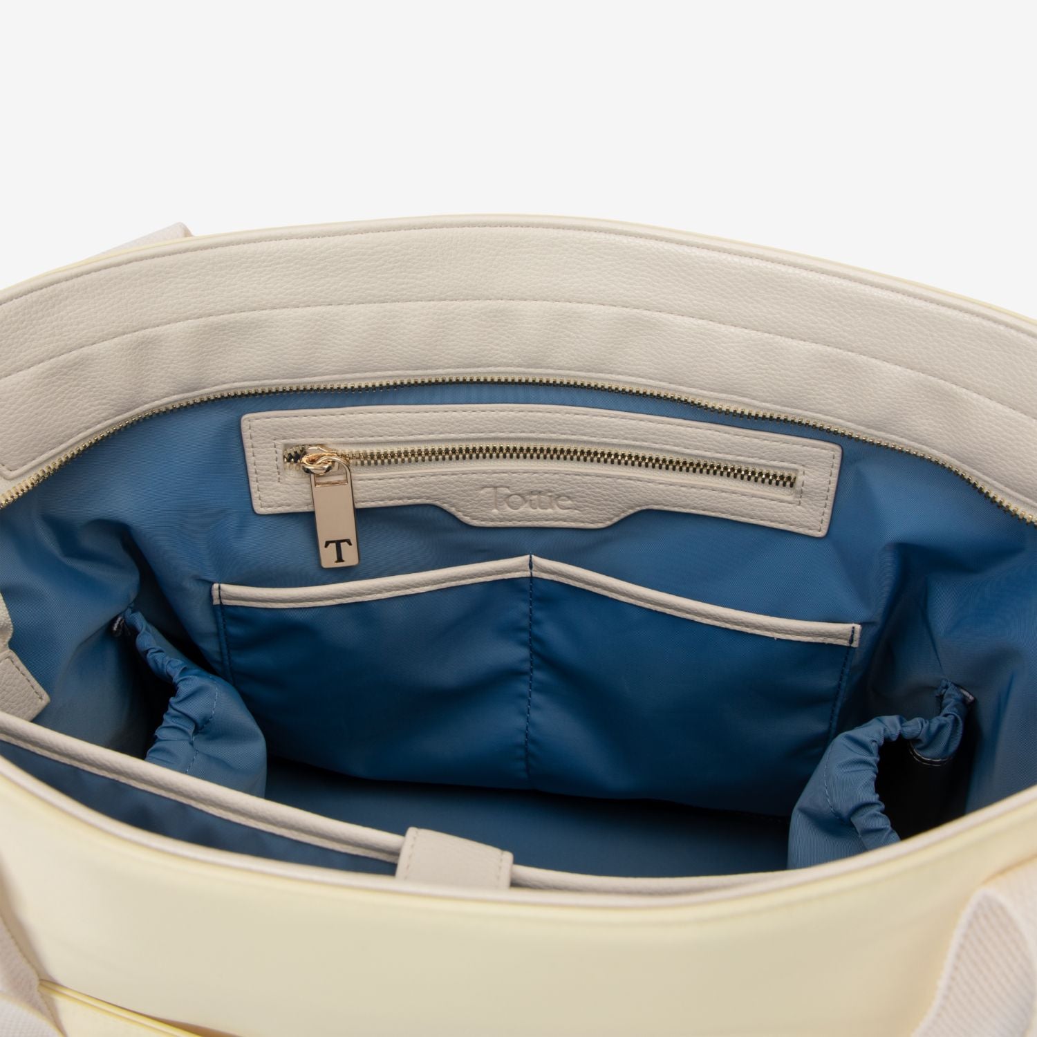 The Nylon Tote Bag (Butter Yellow / Cream)
