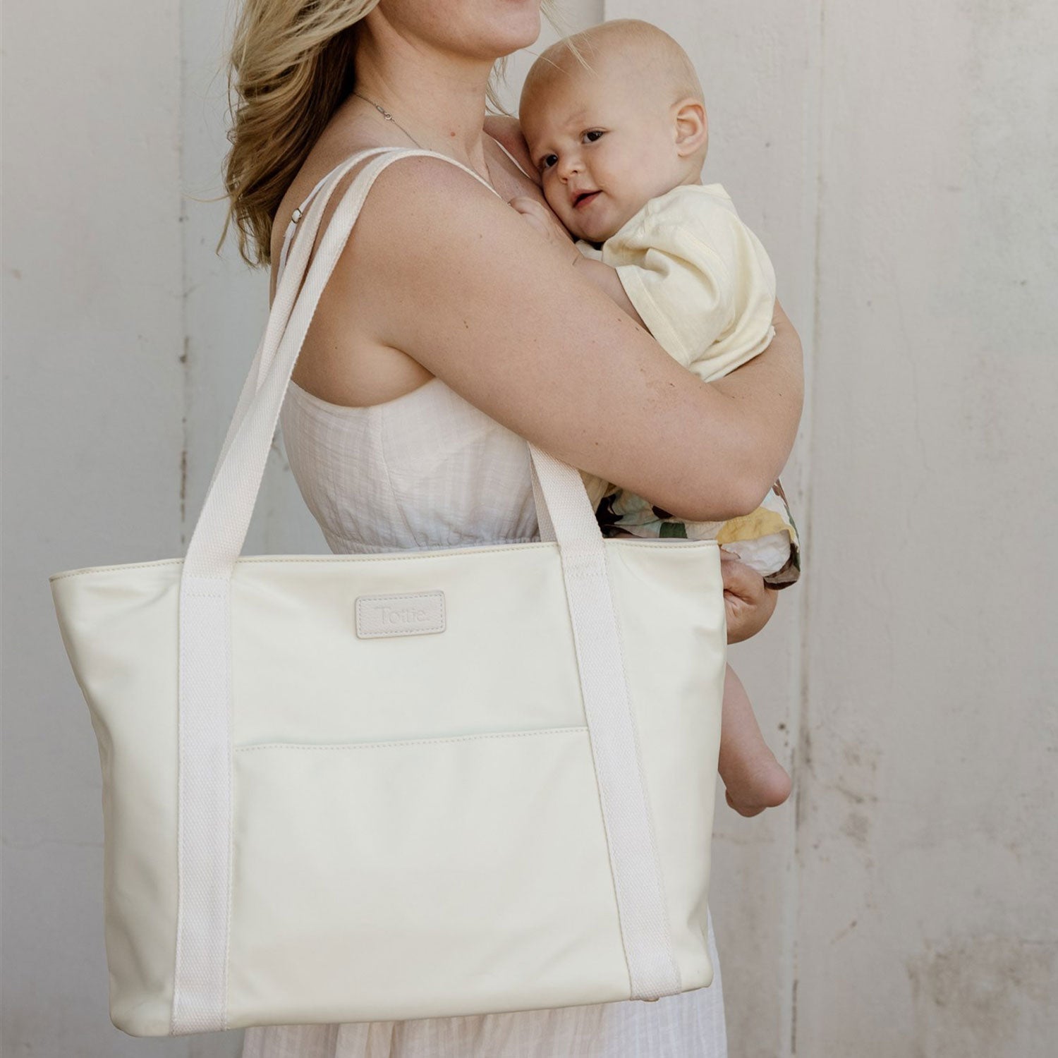 The Nylon Tote Bag (Butter Yellow / Cream)