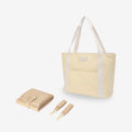 The Nylon Tote Nappy Bag (Butter Yellow/Cream)